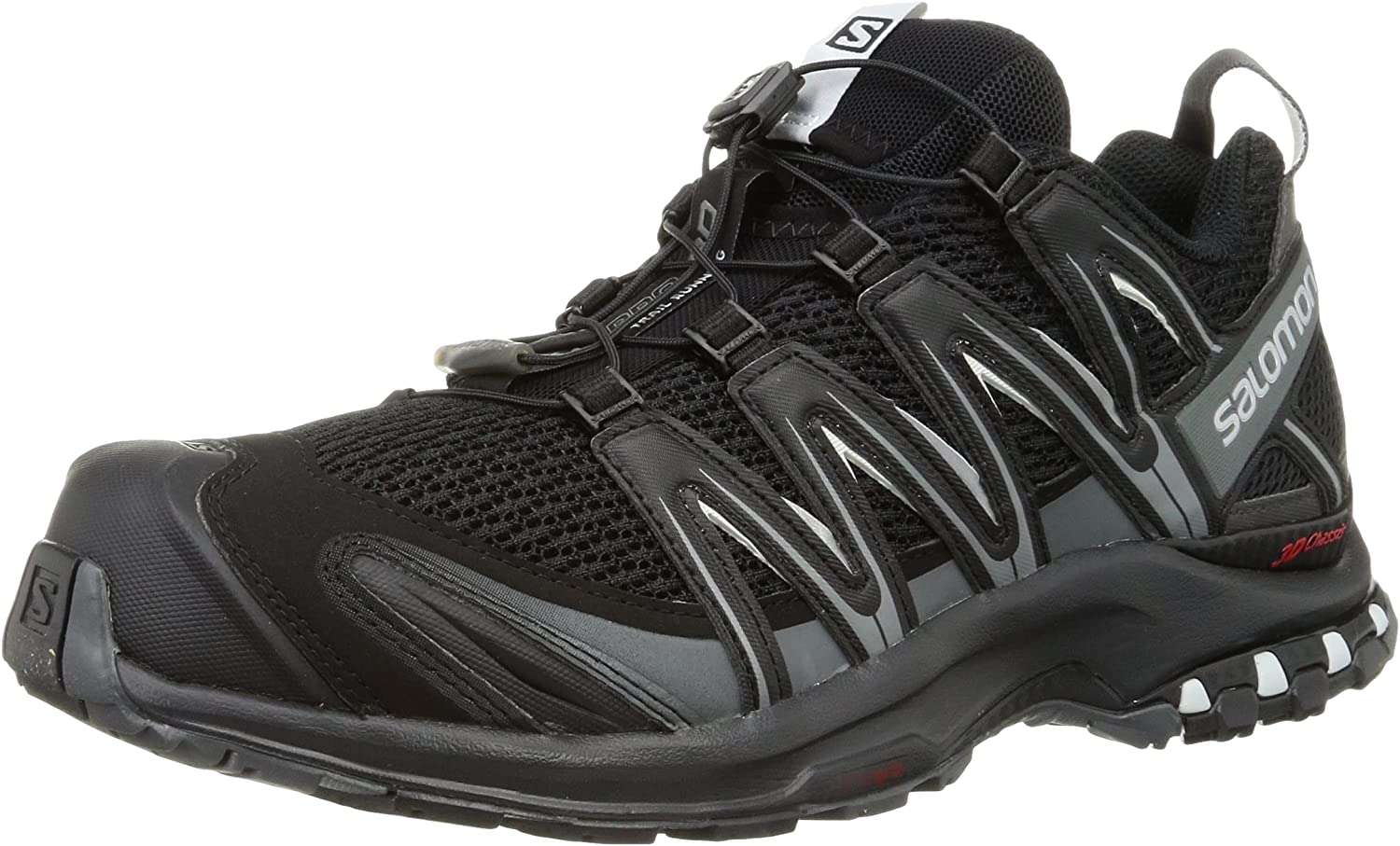 Salomon Men's XA PRO 3D Trail Running Shoes, Black/Magnet/Quiet Shade, 12