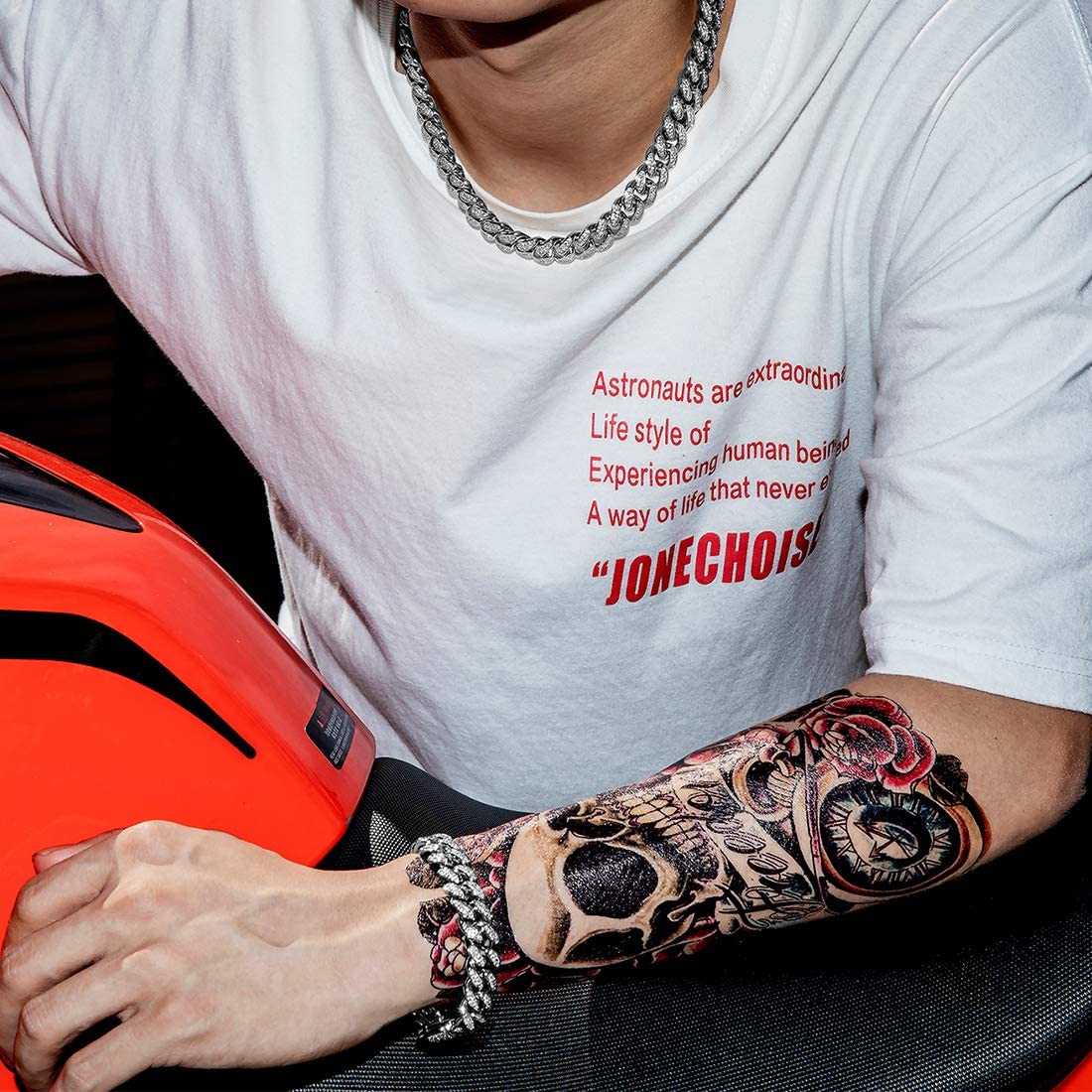 FEEL STYLE Mens Cuban Link Chain Miami Cuban Necklace 18k Gold Silver Diamond Cut Stainless Steel Chain for Men13mm 10mm Iced Out Hip Hop Jewelry