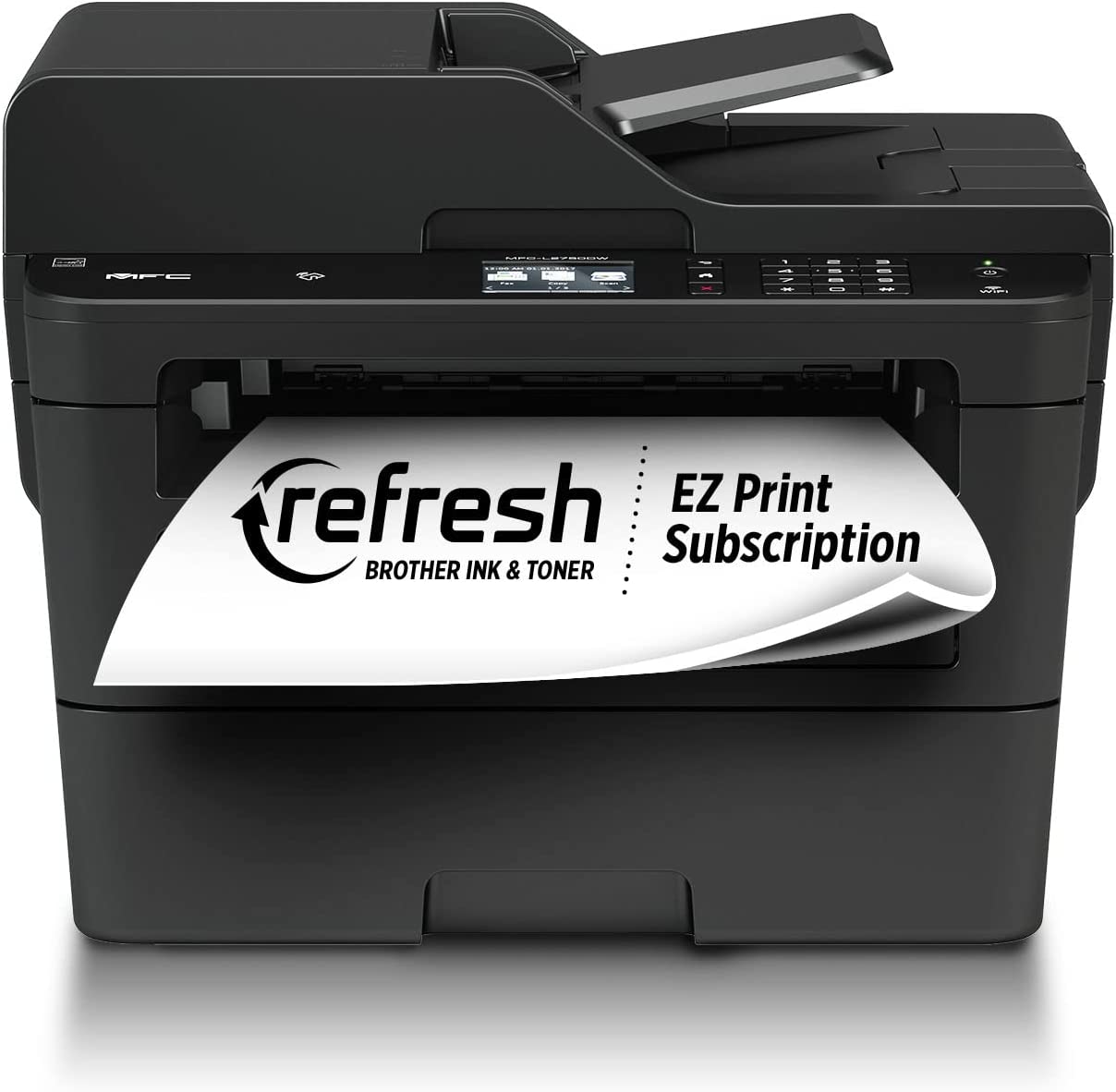 Brother Compact Monochrome Laser All-in-One Multi-function Printer, MFCL2750DWXL, Up to Two Years of Printing Included, Refresh Subscription and Amazon Dash Replenishment Ready