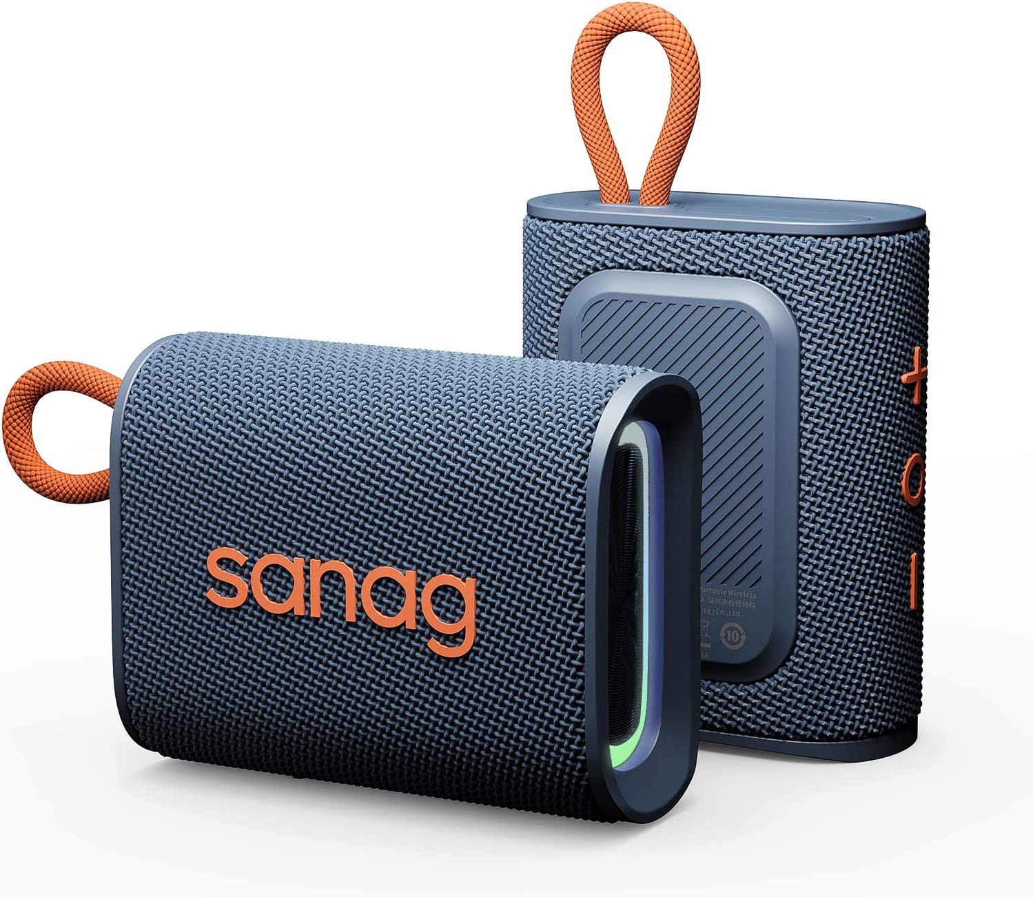 Sanag Bluetooth Speakers Ultra Portable Speaker with Ambient RGB Light, IPX7 Waterproof Wireless Speaker with Bluetooth 5.3, Extra Bass and 360°Big Sound Speaker with 18H Playtime