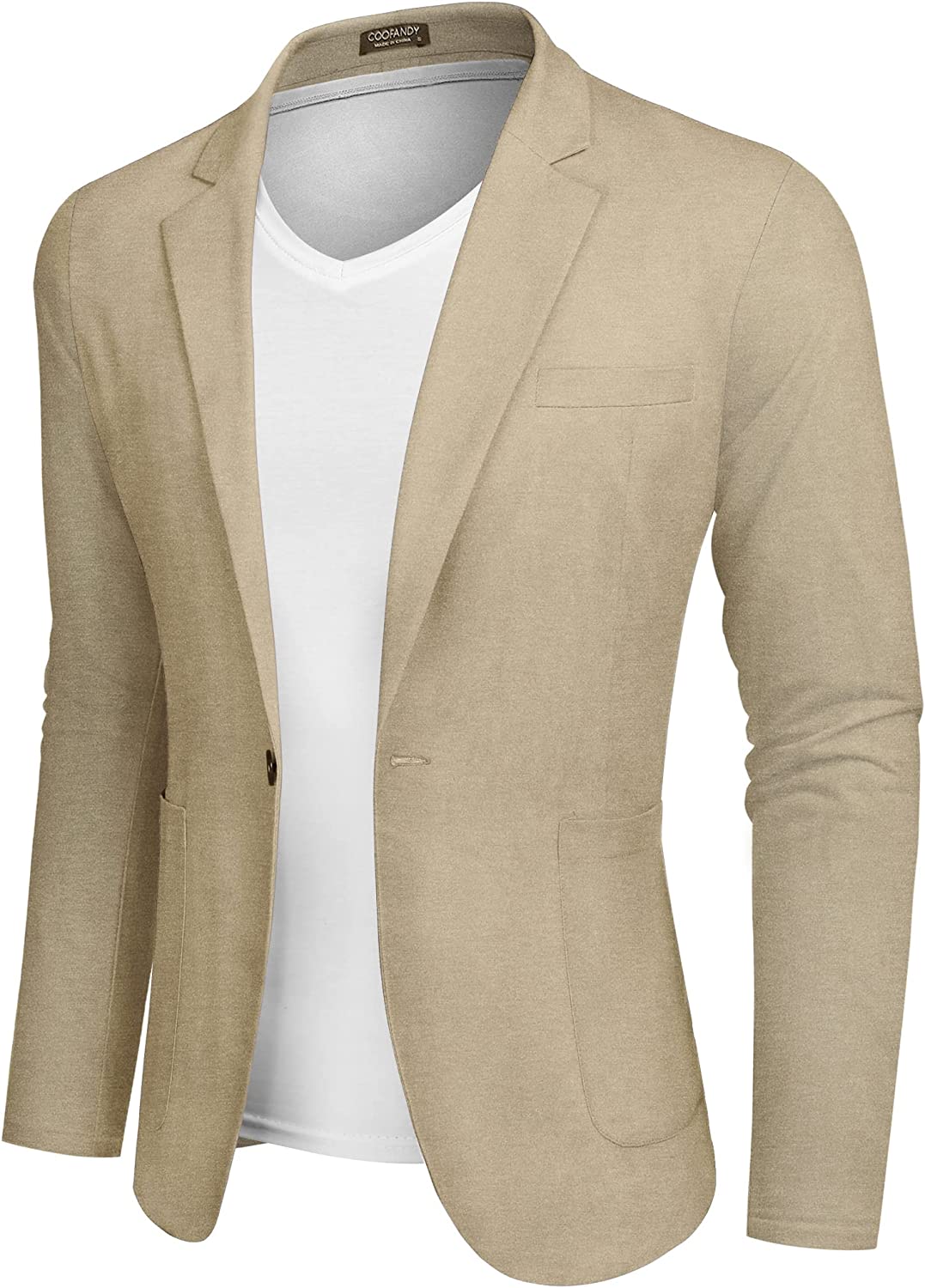 COOFANDY Men's Casual Sport Coat Regular Fit Lightweight Linen Blazer Jacket Stylish One Button Suit Jackets