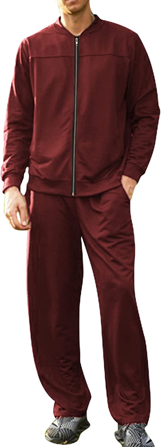 COOFANDY Men's Athletic Tracksuit Casual Full Zip Sweatsuits 2 Piece Jogging Suits for Running, Fitness, Exercise