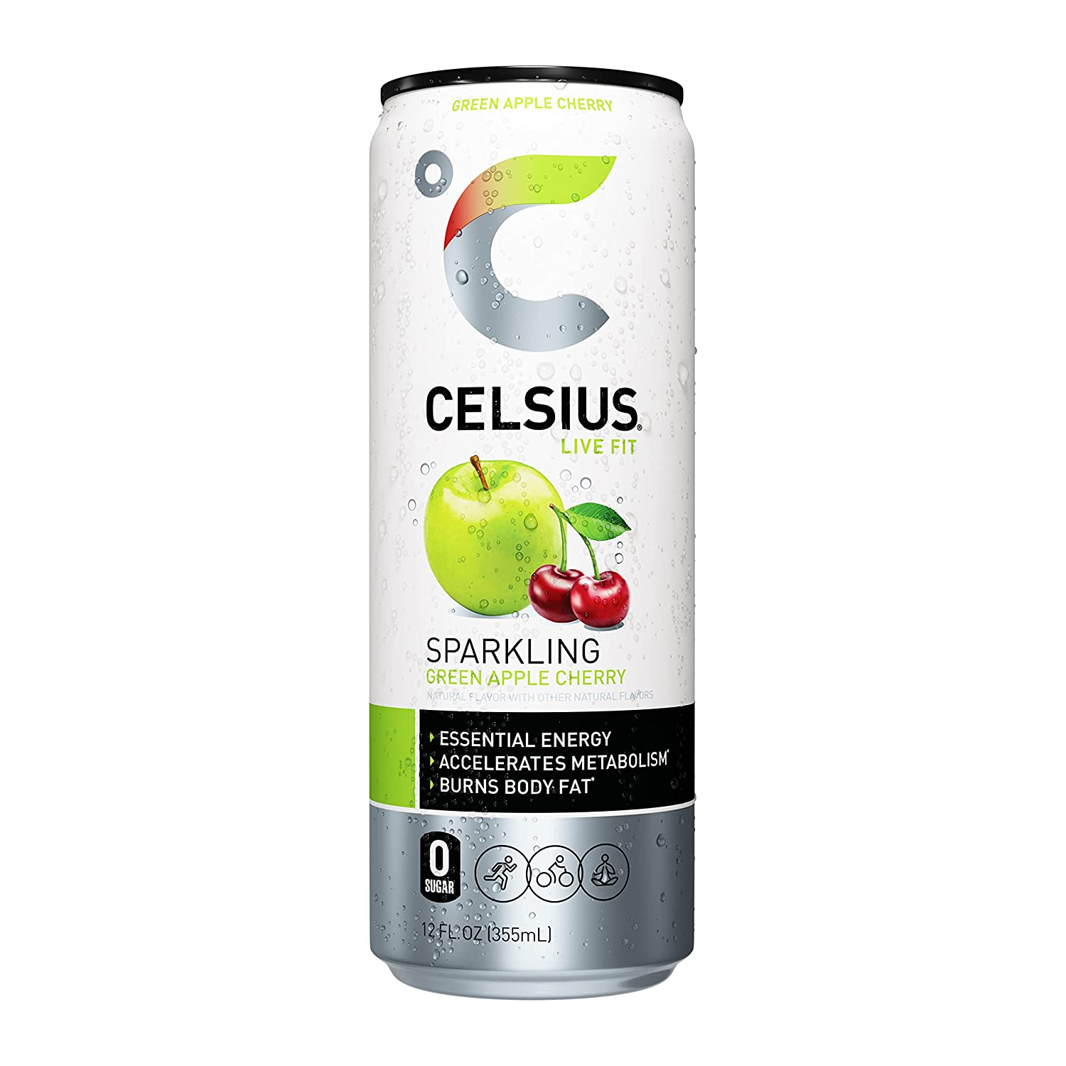 CELSIUS Sparkling Fantasy Vibe, Functional Essential Energy Drink 12 Fl Oz (Pack of 12)