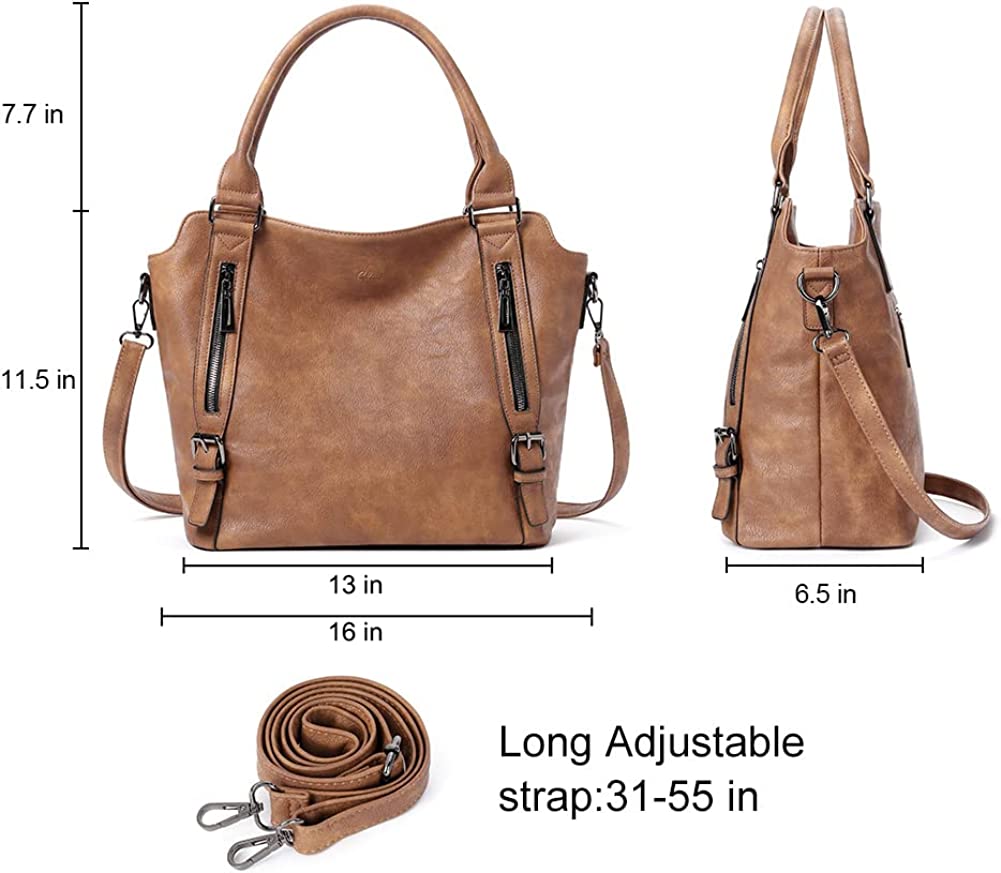 CLUCI Hobo Bags for Women Vegan Leather Handbags Large Ladies Purse Tote Shoulder Bag