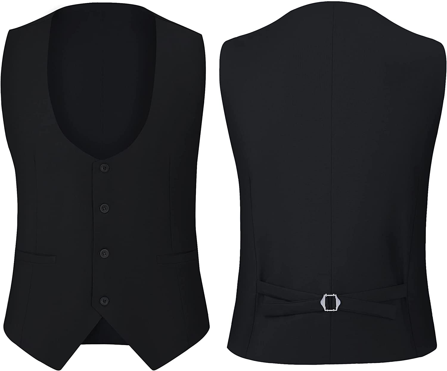 MAGE MALE Men's 3 Piece Suit Shawl Collar Slim Fit Elegant Tuxedo Solid One Button Wedding Party Blazer Vest Pants Set