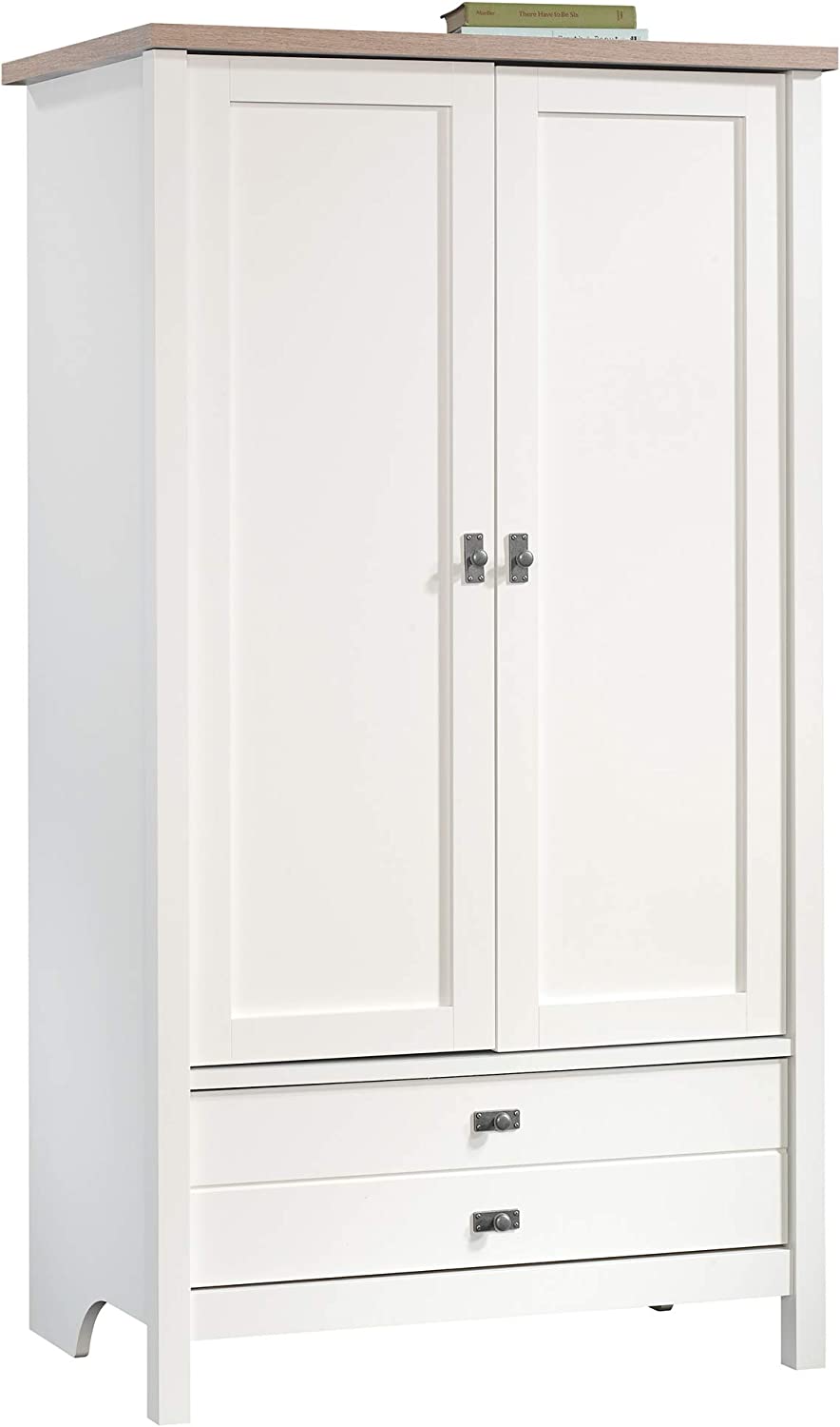 Sauder Cottage Road Armoire, Soft White Finish