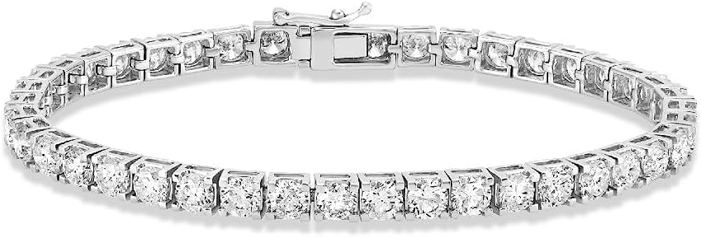 14K Gold Lab Grown Diamond Tennis Bracelet (5-10 cttw, E-F Color, VS1 Clarity), 7"