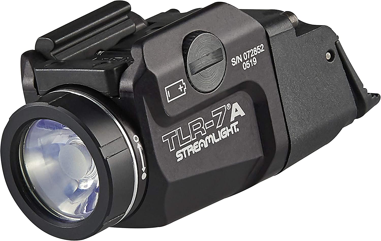 Streamlight 69424 TLR-7A Flex 500-Lumen Low-Profile Rail-Mounted Tactical Light, Includes High Switch Mounted on Light Plus Low Switch in Package, Battery and Key kit, Box, Black