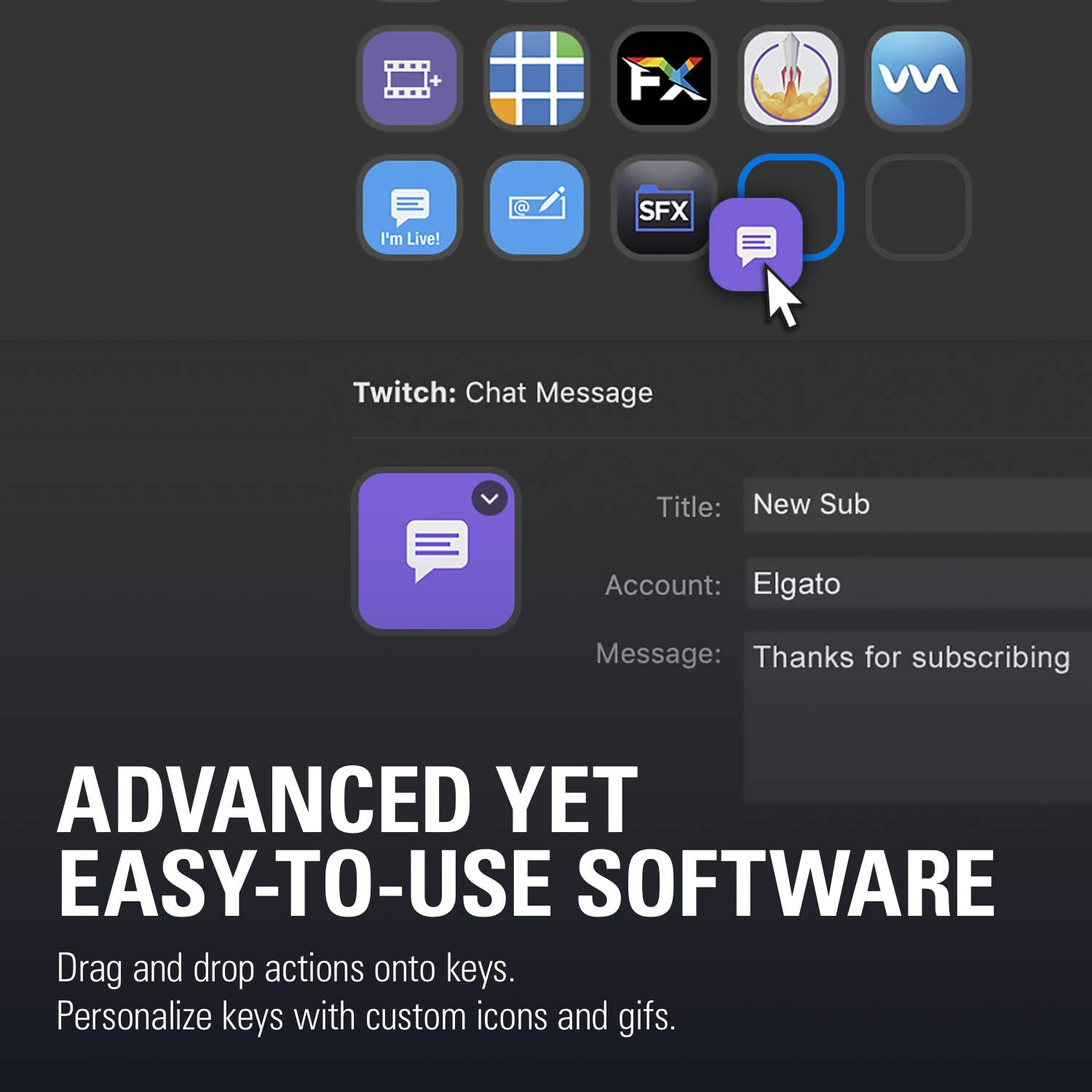 Elgato Stream Deck Classic - Live production controller with 15 customizable LCD keys and adjustable stand， trigger actions in OBS Studio， Streamlabs， Twitch， YouTube and more， works with PC/Mac