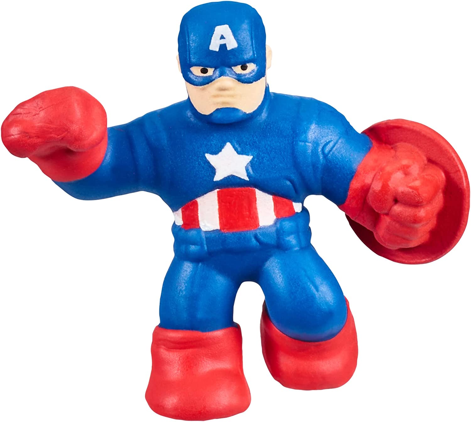 Heroes of Goo Jit Zu Marvel Mega Mini 6 Pack - Squishy， Stretchy， Gooey Mini Heroes - Ironman， Spider-Man， Captain America， Miles Morales， Hulk and Black Panther