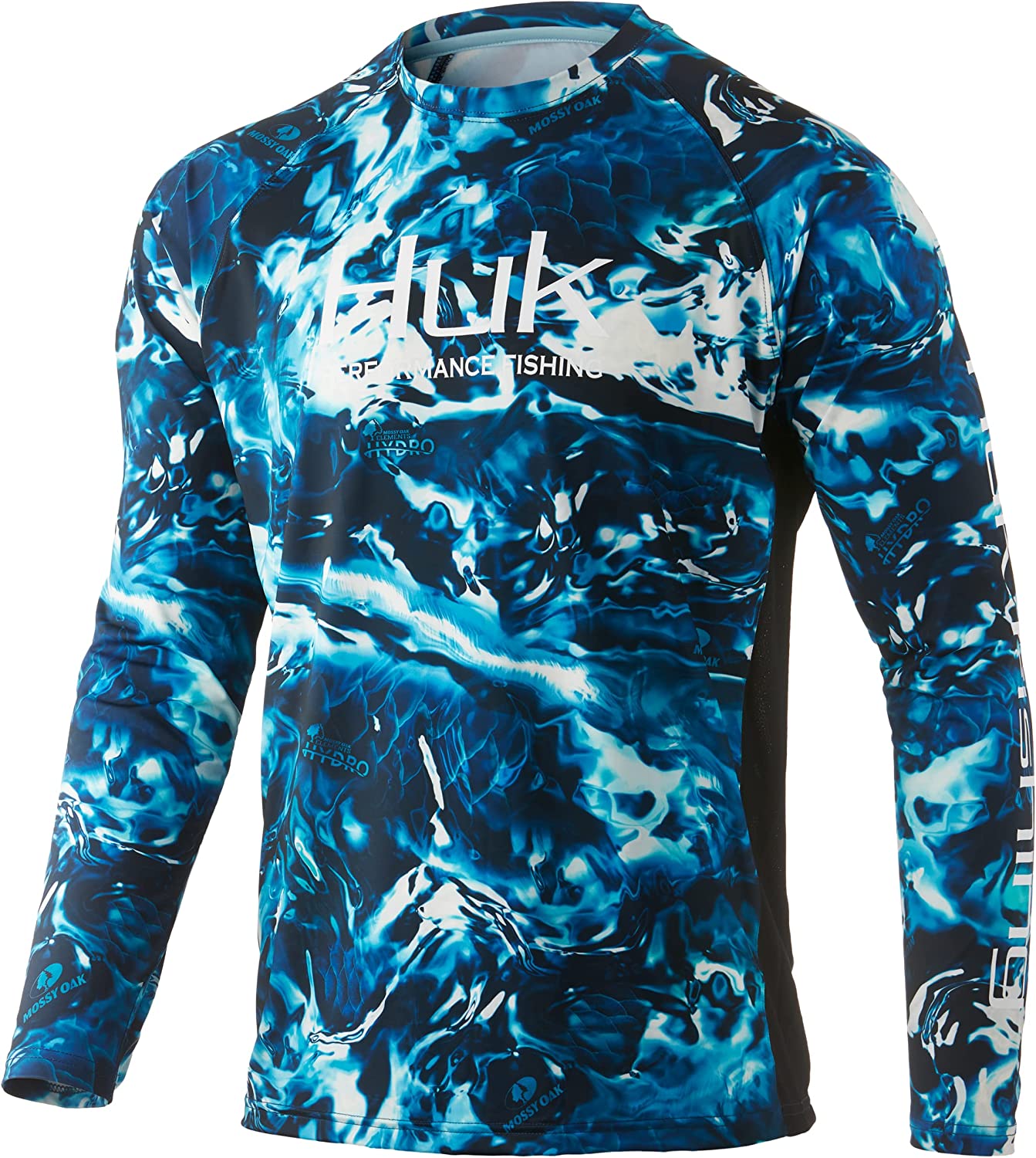 HUK Men's Pursuit Camo Vented Long Sleeve 30 UPF Fishing Shirt