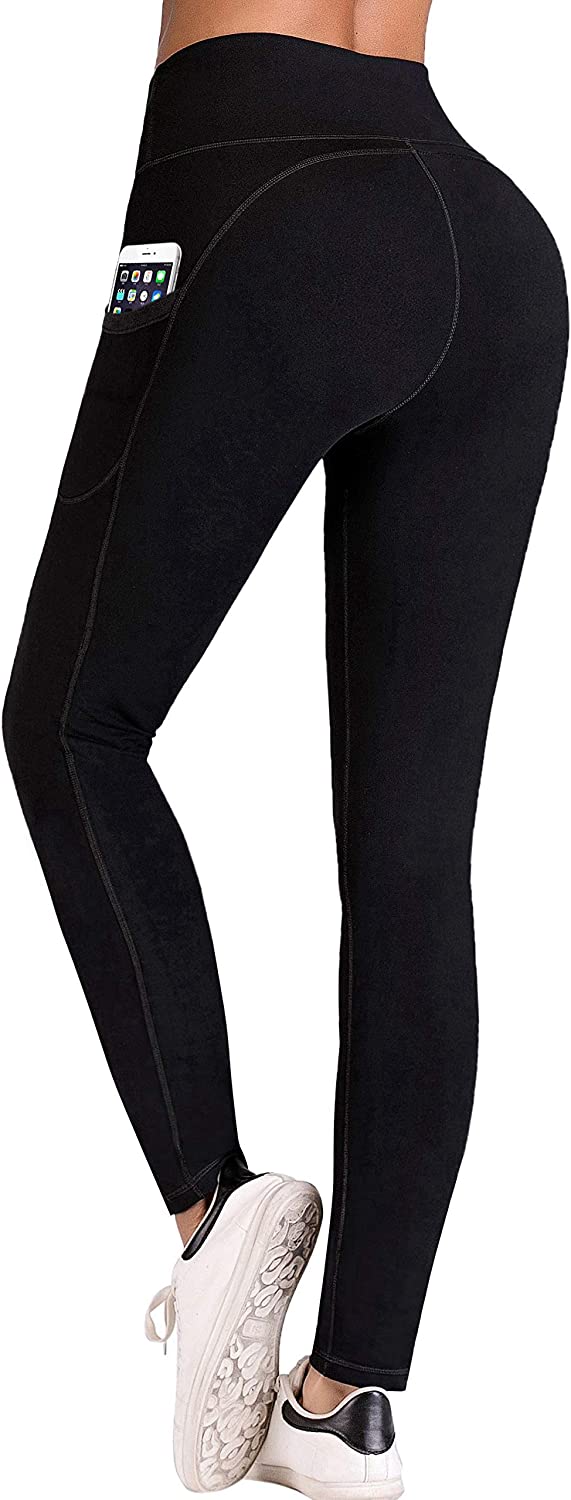 IUGA High Waist Yoga Pants with Pockets, Tummy Control, Workout Pants for Women 4 Way Stretch Yoga Leggings with Pockets