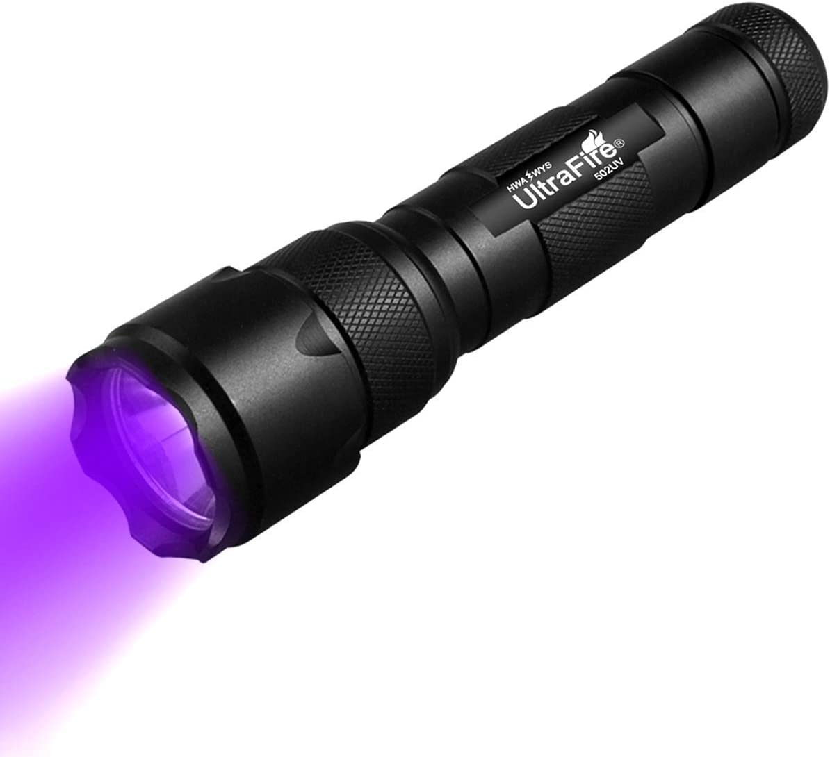 UltraFire Black Light UV Flashlight, Super Power UV 395-405 nm LED WF-502B Blacklight Flashlights for Leak Detector, Pet Urine Stain, Bed Bug (Not Included)