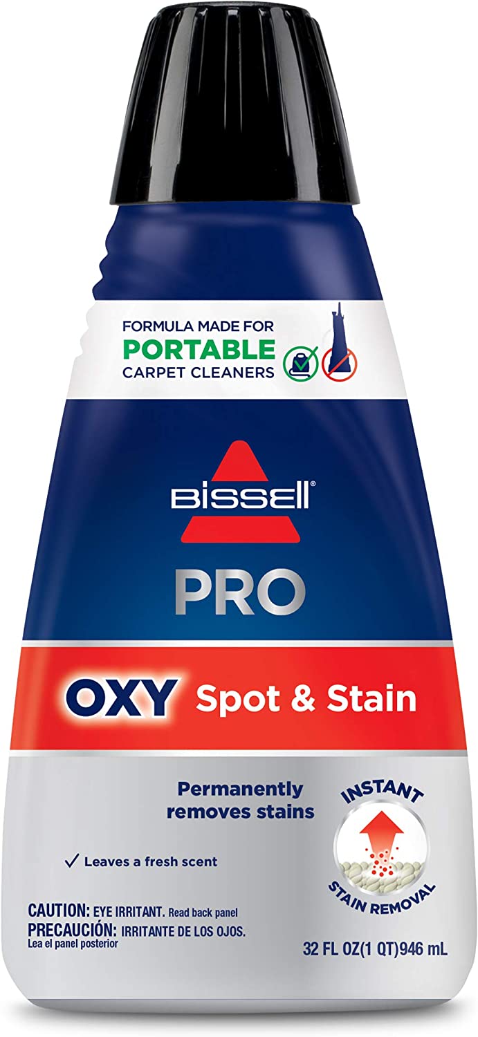 Bissell Professional Spot and Stain + Oxy Portable Machine Formula, 32 oz, 1-Pack, 32 Fl Oz