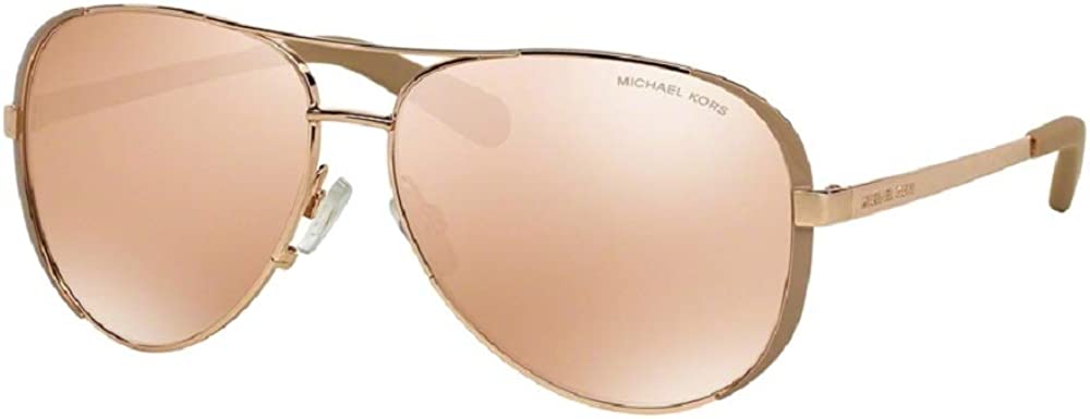 Michael Kors MK5004 CHELSEA Aviator Sunglasses For Women + BUNDLE with Designer iWear Complimentary Eyewear Care Kit