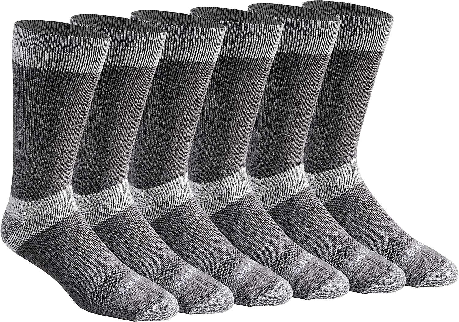 Dickies mens Dri-tech Moisture Control Max Full Cushion Crew Socks Multipack