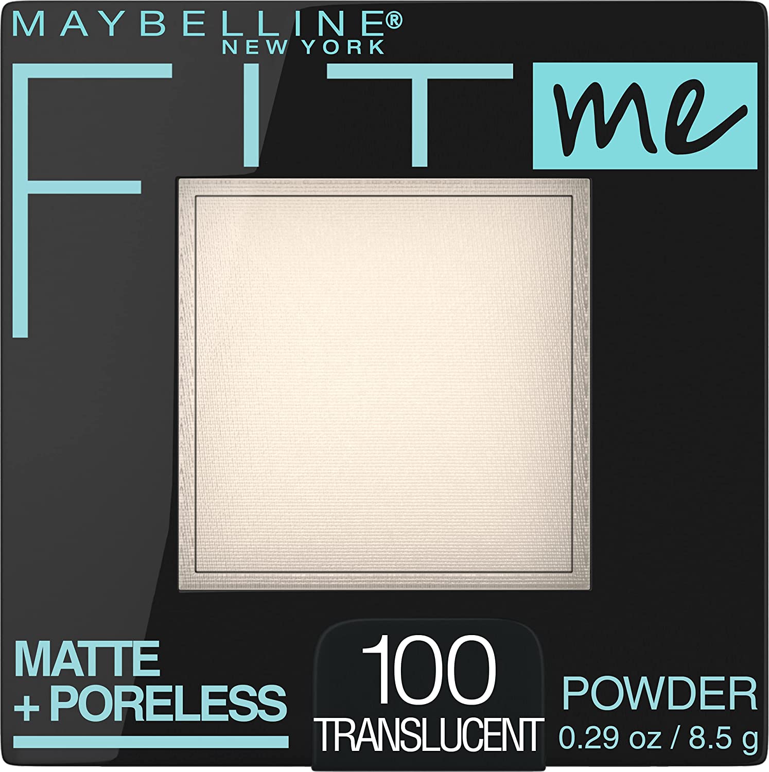 Maybelline Fit Me Matte + Poreless Pressed Face Powder Makeup, Translucent, 1 Count