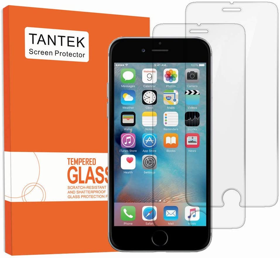 iPhone 8 Plus, 7 Plus Screen Protector, TANTEK Tempered Glass/Case Friendly Screen Protector for Apple iPhone 8 Plus, 7 Plus, 6S Plus, 6 Plus[5.5" inch] 2017 2016, 2015 (2-Pack)
