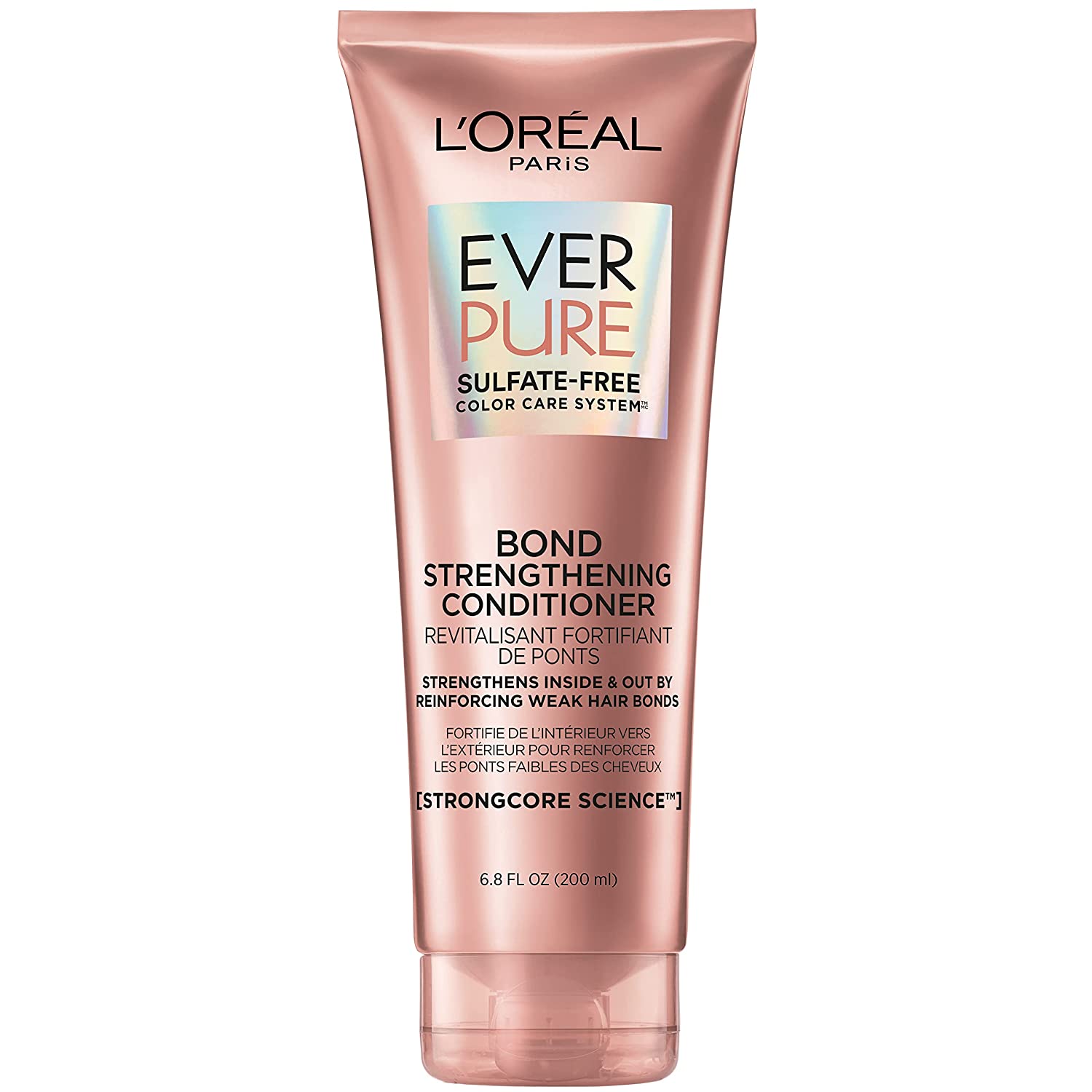 L'Oreal Paris EverPure Bonding Conditioner, Strengthening, Reinforces Weak Hair, Vegan, 6.8 Fl Oz