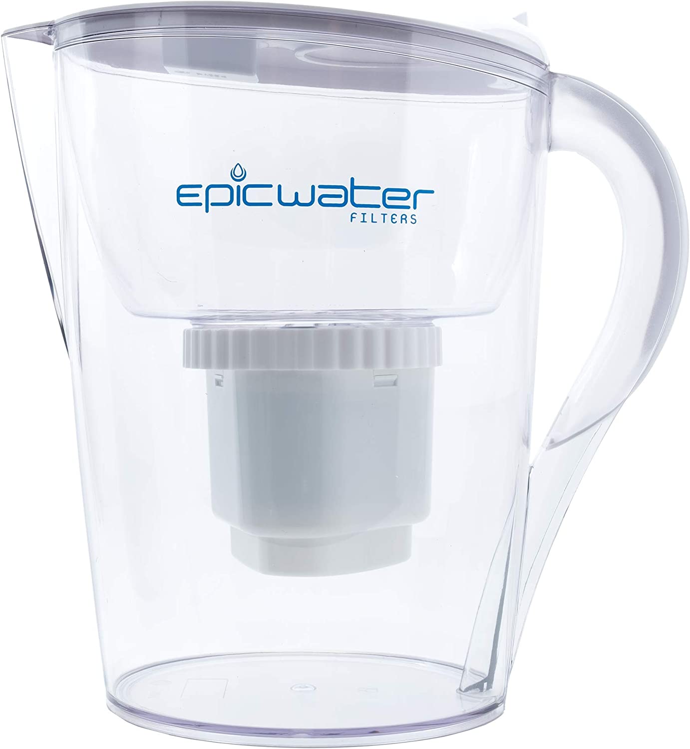 Epic Pure Water Filter Pitchers for Drinking Water, 10 Cup 150 Gallon Filter, Tritan BPA Free, Removes Fluoride, Chlorine, Lead, PFAS, PFOA
