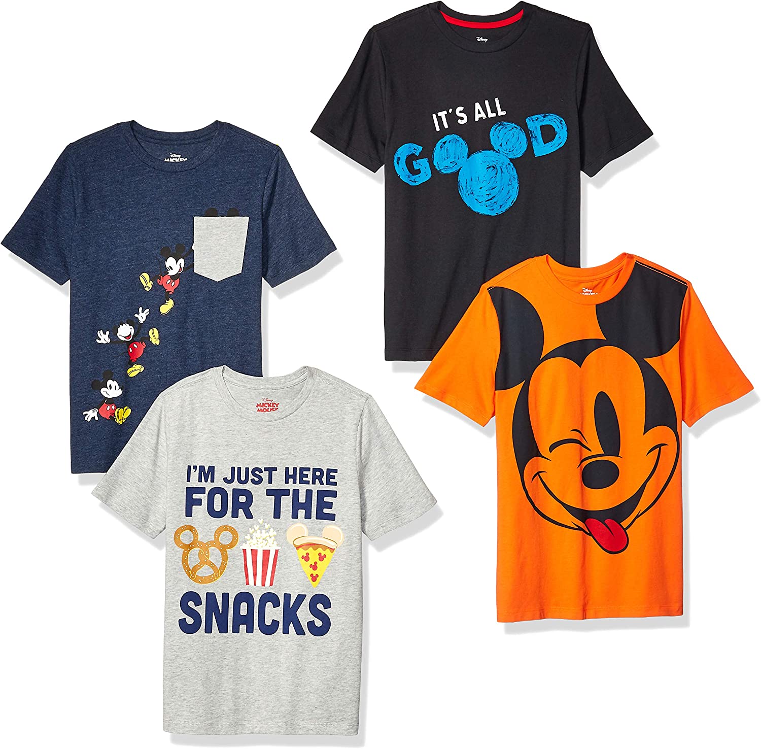 Amazon Essentials Disney | Marvel | Star Wars | Frozen Boys and Toddlers' Short-Sleeve T-Shirts (Previously Spotted Zebra)