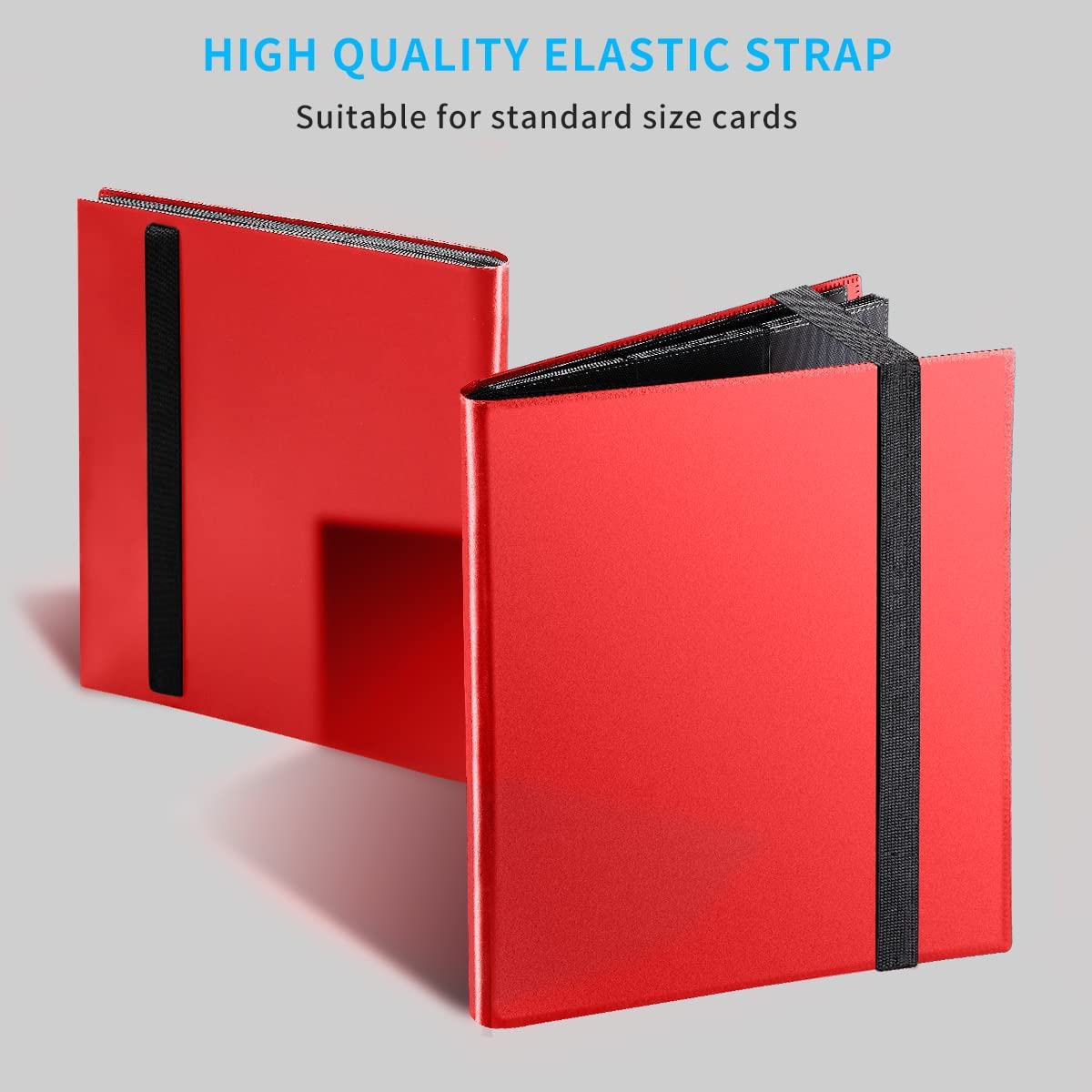 Trading Card Binder, JIQEZNL Premium Card Collection Binder 9 Pocket, 432 Side Loading Yugioh Binders Book Holder for MTG, TCG, Sports, Football, Baseball Cards