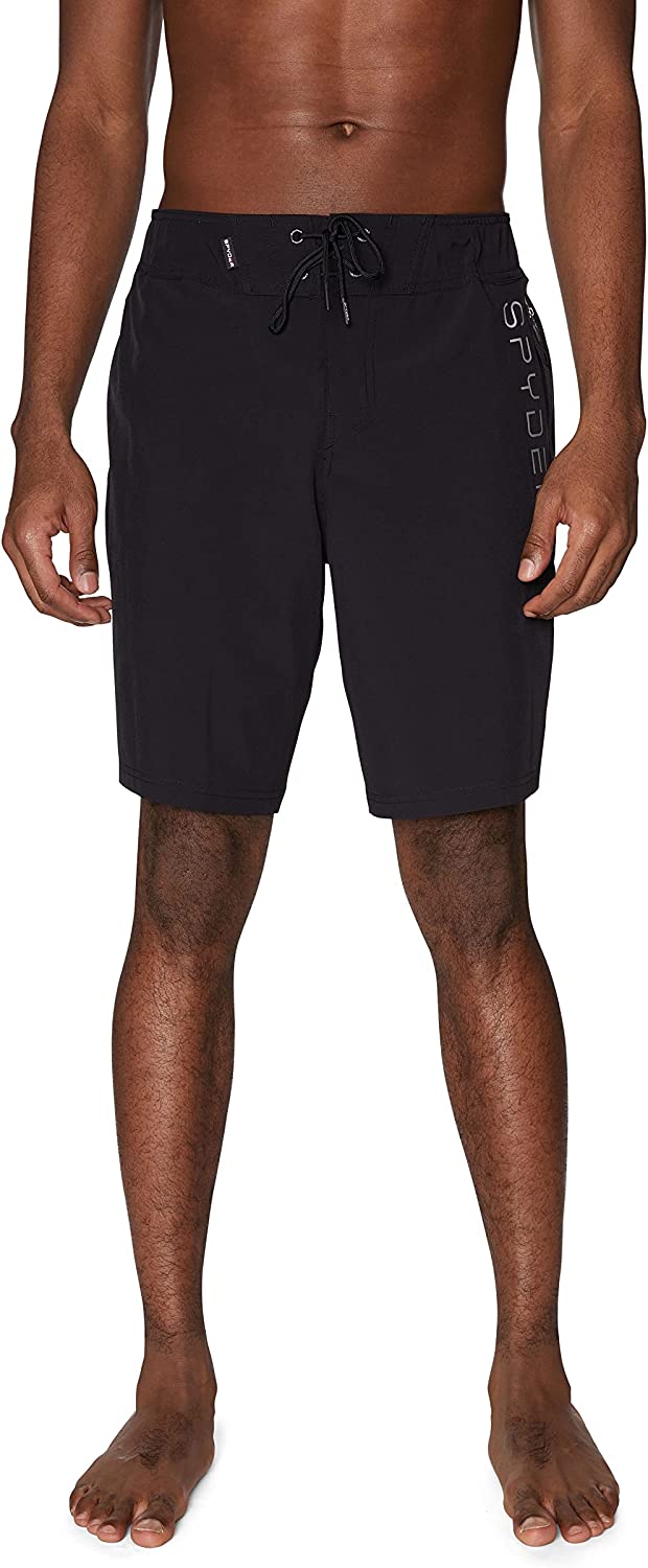 Spyder Men’s Hydro Series Laser-Cut Boardshorts - Quick Dry Lightweight Swimwear