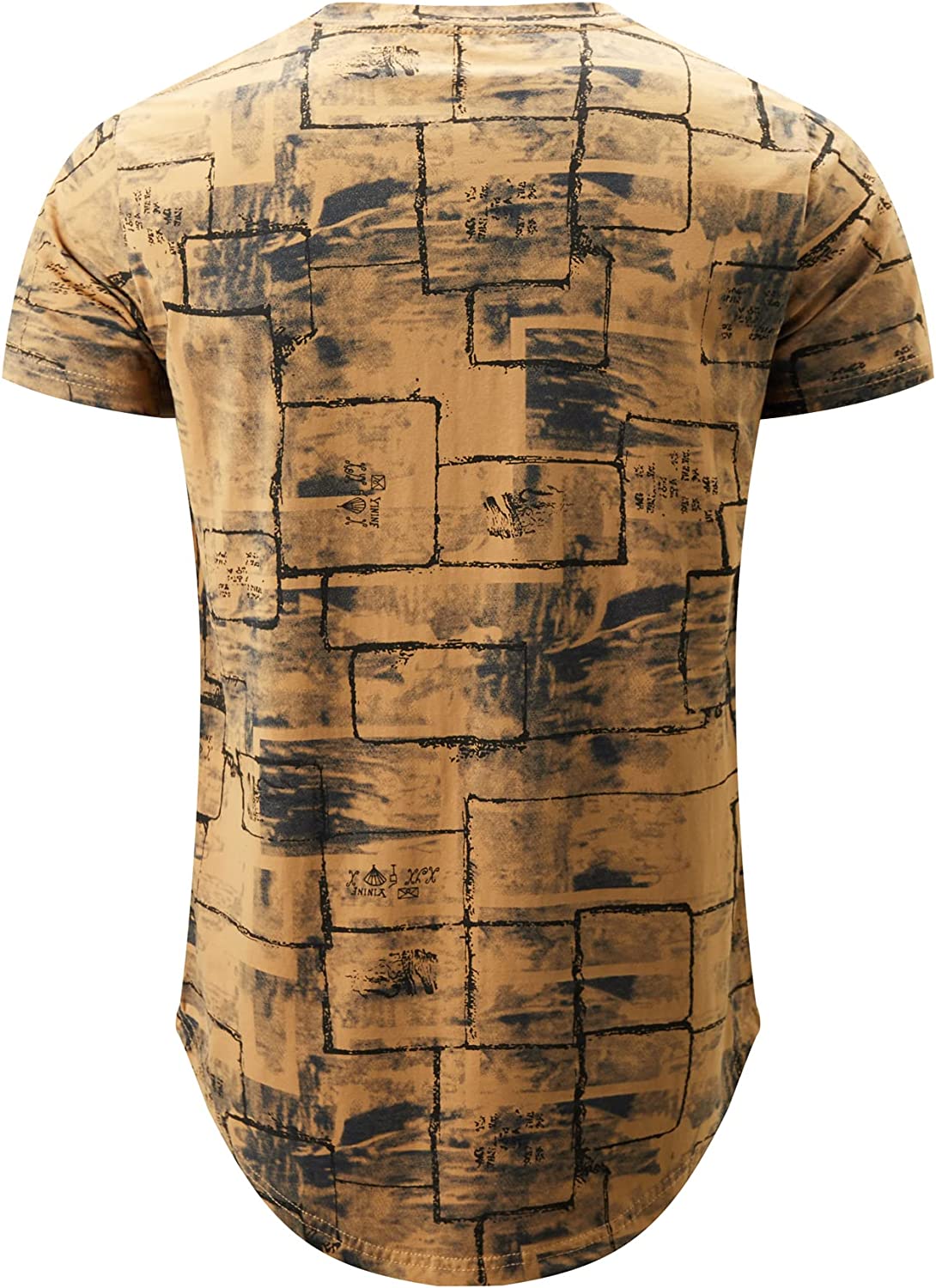 YININF Mens Hipster Hip-Hop Tees Stylish Longline Urban Streetwear Latest NYC Fashion T-Shirts