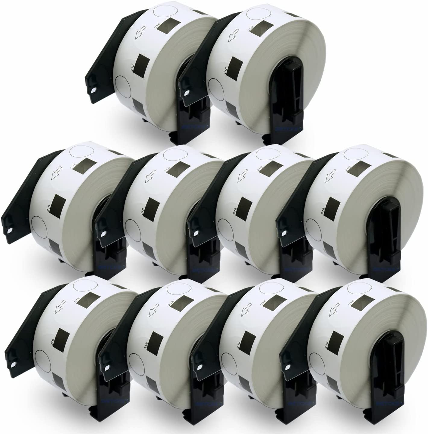 BETCKEY - Compatible Round Labels Replacement for Brother DK-1218 (0.94 in Dia), Use with Brother QL Label Printers [10 Rolls/10000 Labels]
